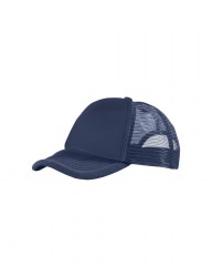 Πεντάφυλλο καπέλο με δίχτυ - Trucker μπλέ σκούρο